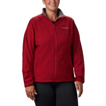 Columbia Kruser Ridge II Softshell Plus Size, Chamarras Rojos Para Mujer | 105847-DPT